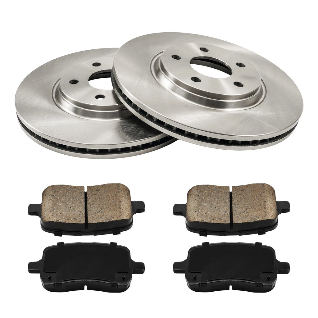 Front Vented Brake Rotor and Pads Kit for Pontiac G6 (2005–2010)