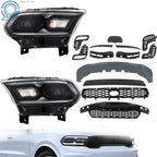 Front Bumper Grill & Headlight Assembly Pair for Dodge Durango (2021–2023)