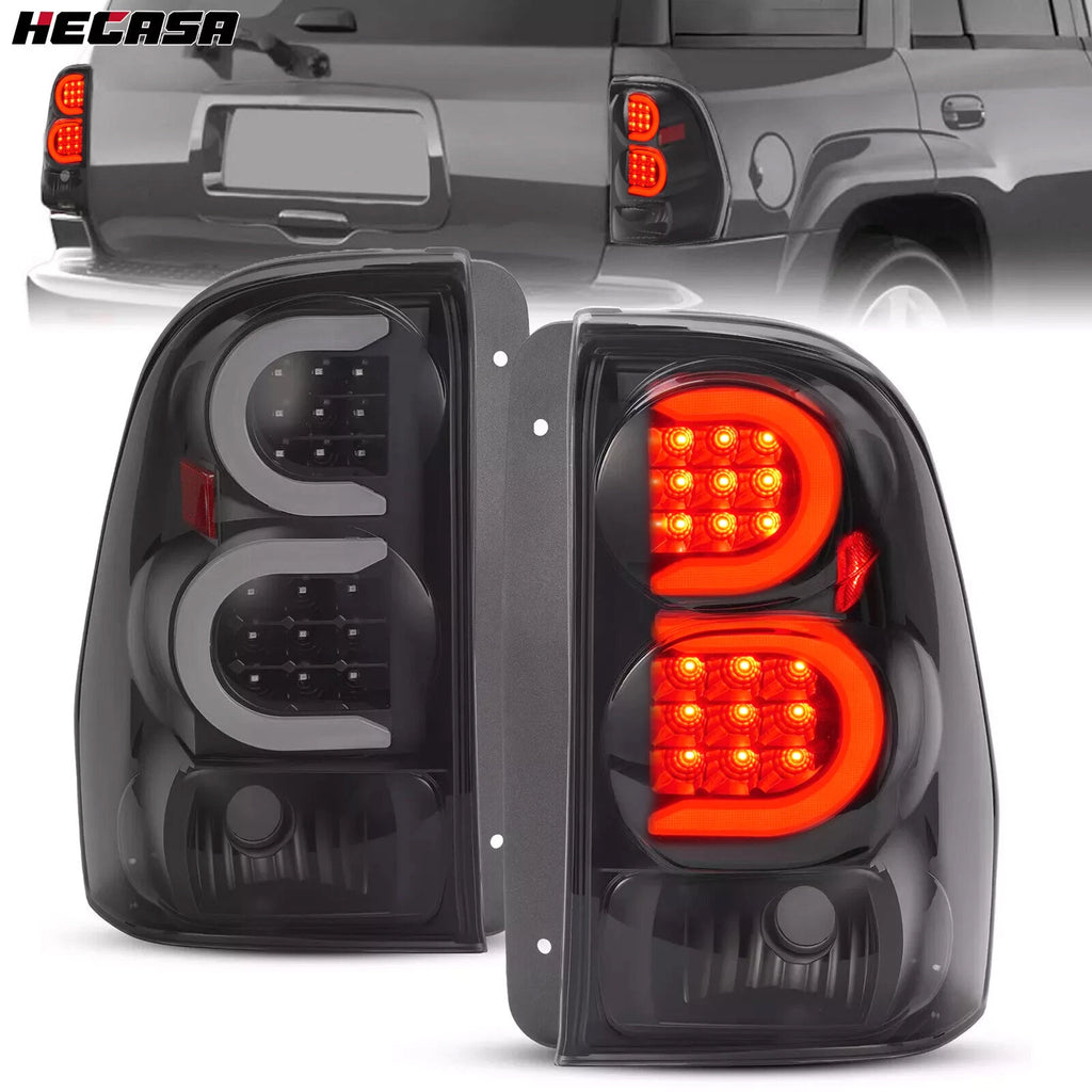 LED Turn Tail Lights for Chevrolet Trailblazer (2002–2009) Smoke