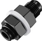 6AN Bulkhead Straight Fitting for Universal Vehicle Pipeline (1-Piece)