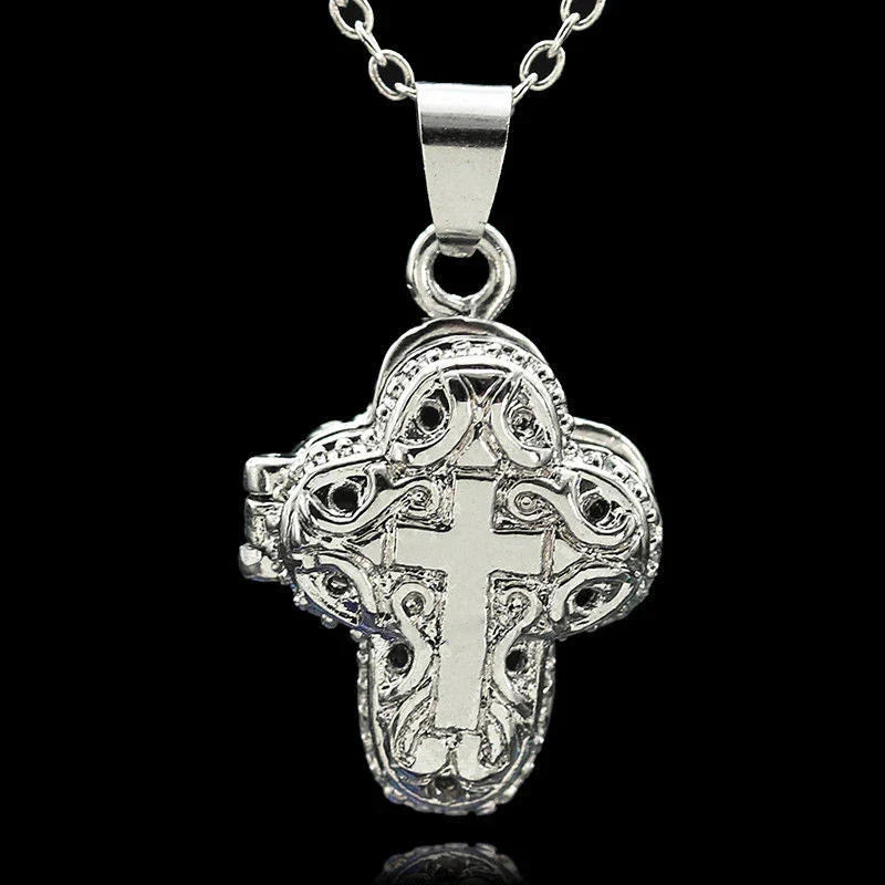 Christian Jesus Cross Catholic Crucifix Locket Pendant