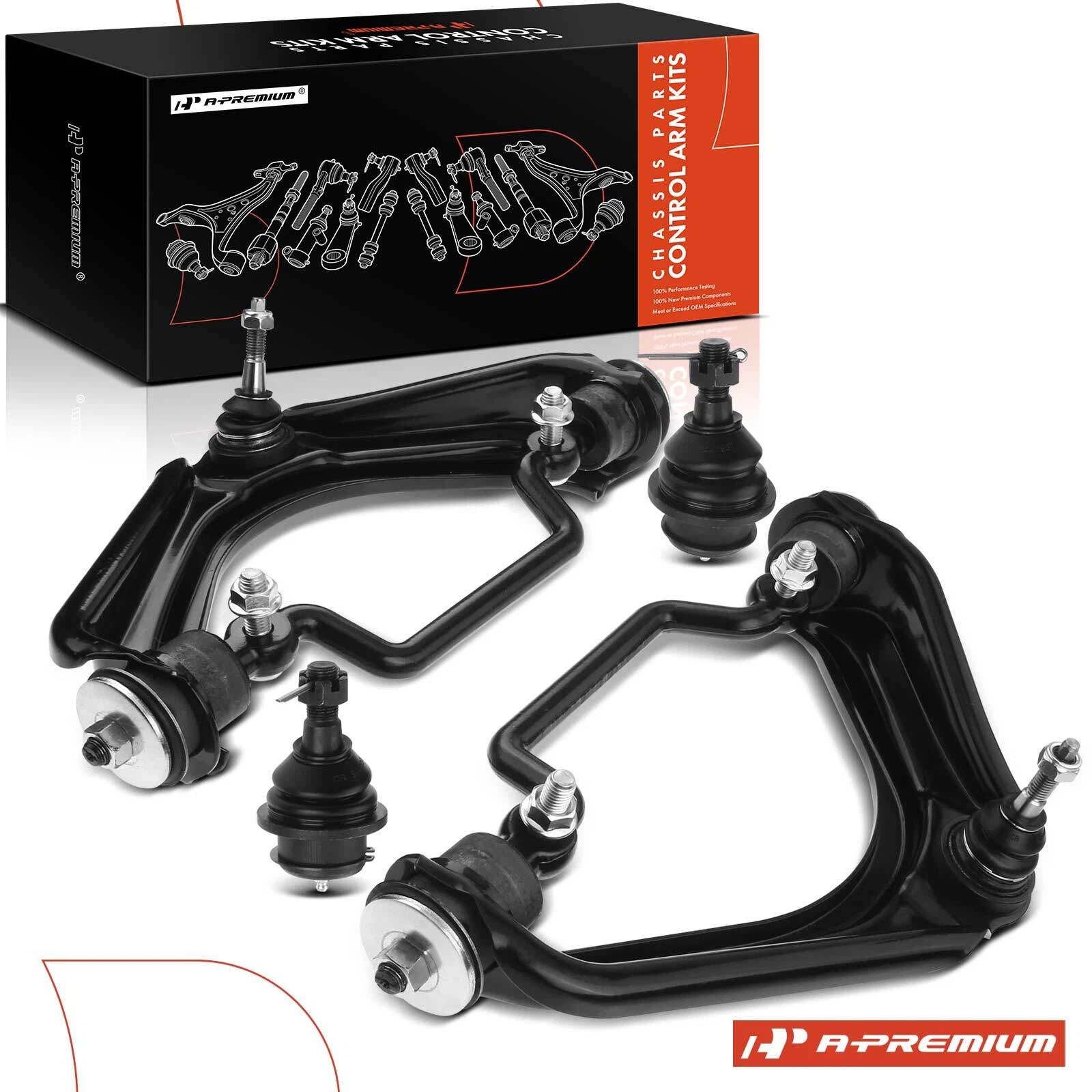 Set of 4 Front Control Arms with Ball Joints for Ford Explorer 