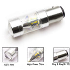2-Pack LED Backup Reverse Light Bulbs for 1157 7507 Bay15d (6000K White, 2-Year)