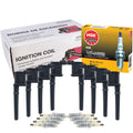 Set of 8 Ignition Coils & Spark Plugs for Ford Lincoln Mercury