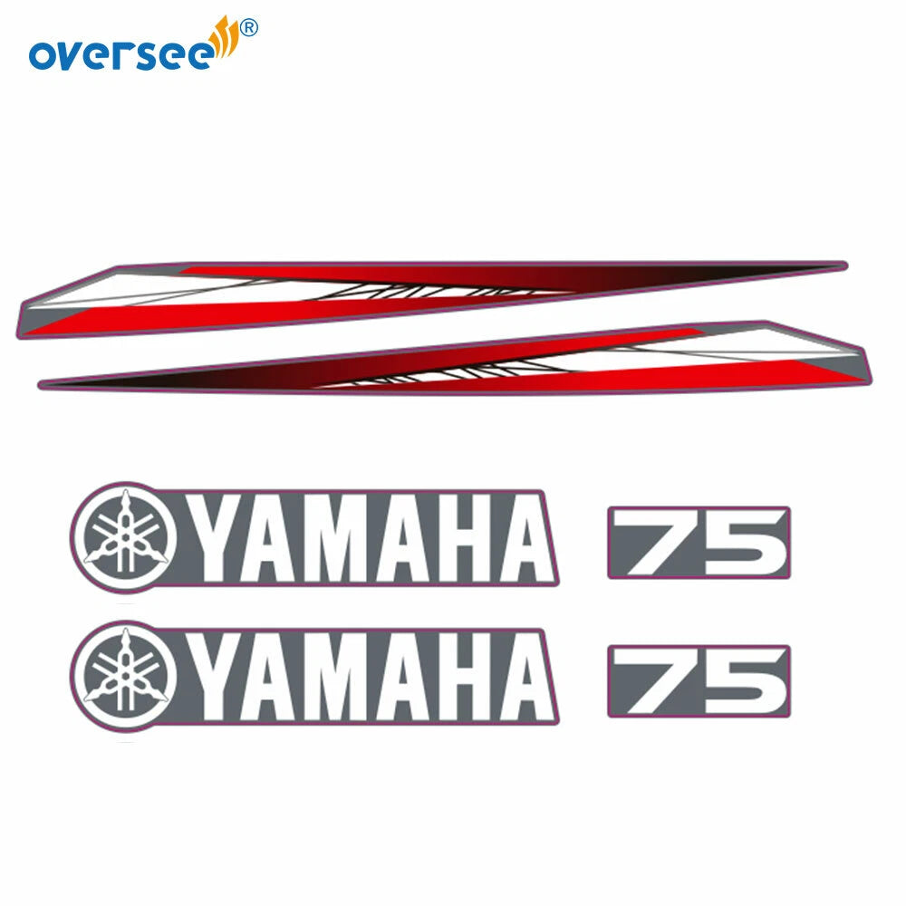 Anti-UV Graphics Sticker Kit for Yamaha 75HP (Outboard)