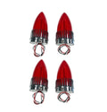 LED Tail Light Kit w Chrome Bezels for 1959 Cadillac (1959–1959)