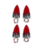 LED Tail Light Kit w Chrome Bezels for 1959 Cadillac (1959–1959)