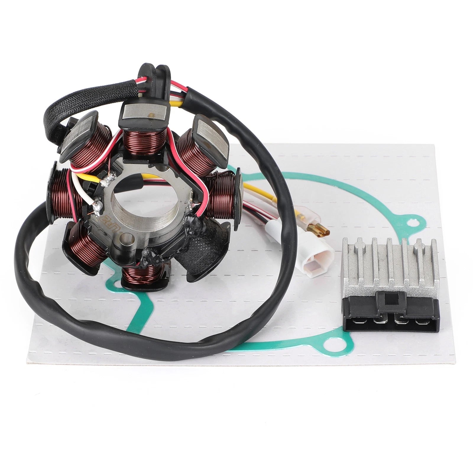 Magneto Stator + Voltage Rectifier + Gasket for EXC 250 MXC 450 (2000–2004)