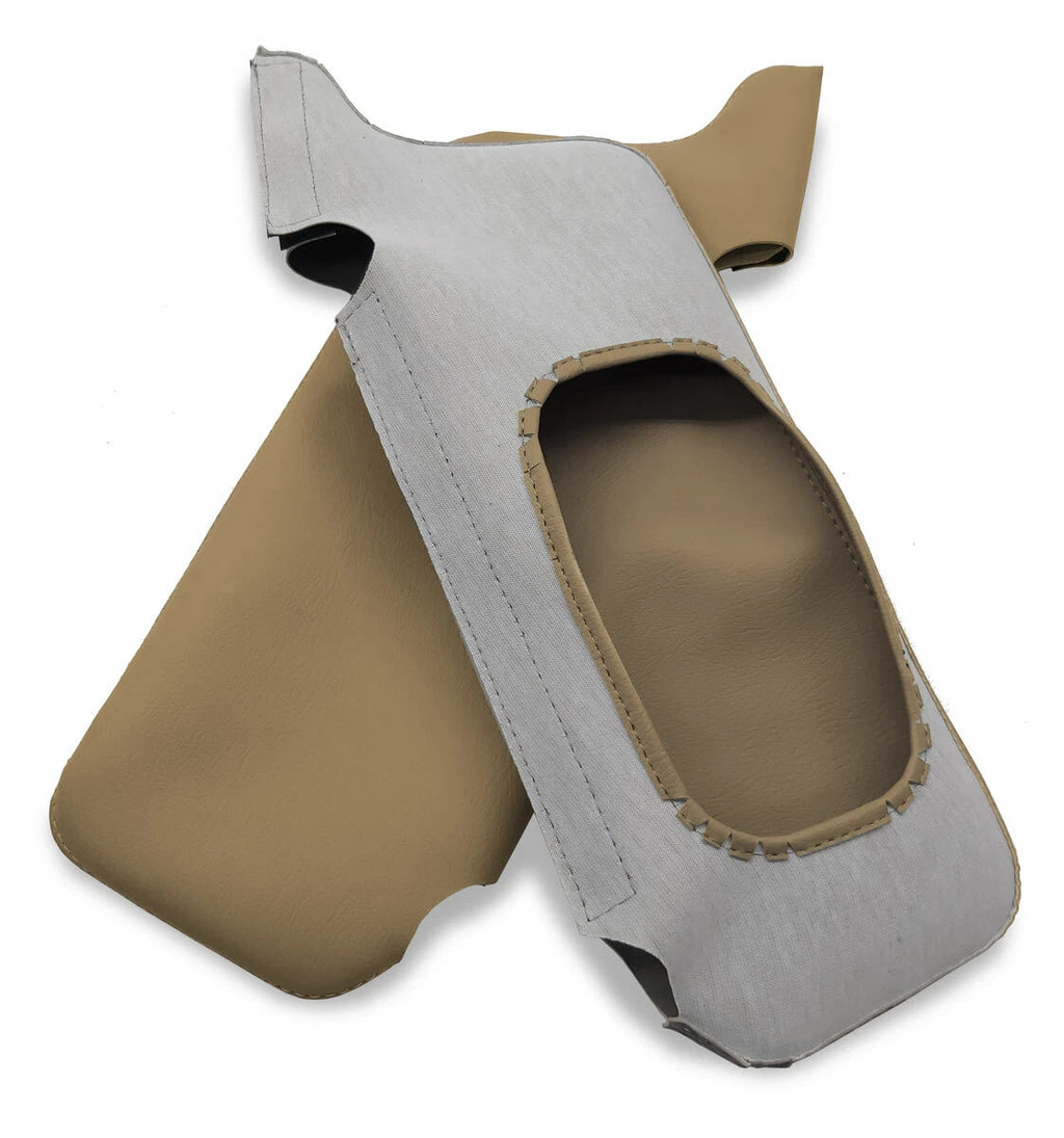 Sunvisors Cover Skin for Honda Civic (2001–2005) Beige Tan PVC Leather