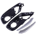 4Pcs ABS Front Bumper Fog Light Grille Cover Trim for BMW 3 Series (2012-2019)