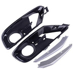 4Pcs ABS Front Bumper Fog Light Grille Cover Trim for BMW 3 Series (2012-2019)