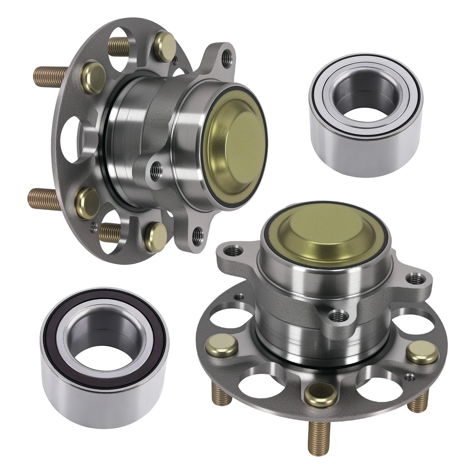 Front Wheel Bearings 4Pcs for Honda Civic HF LX (2015–2015)
