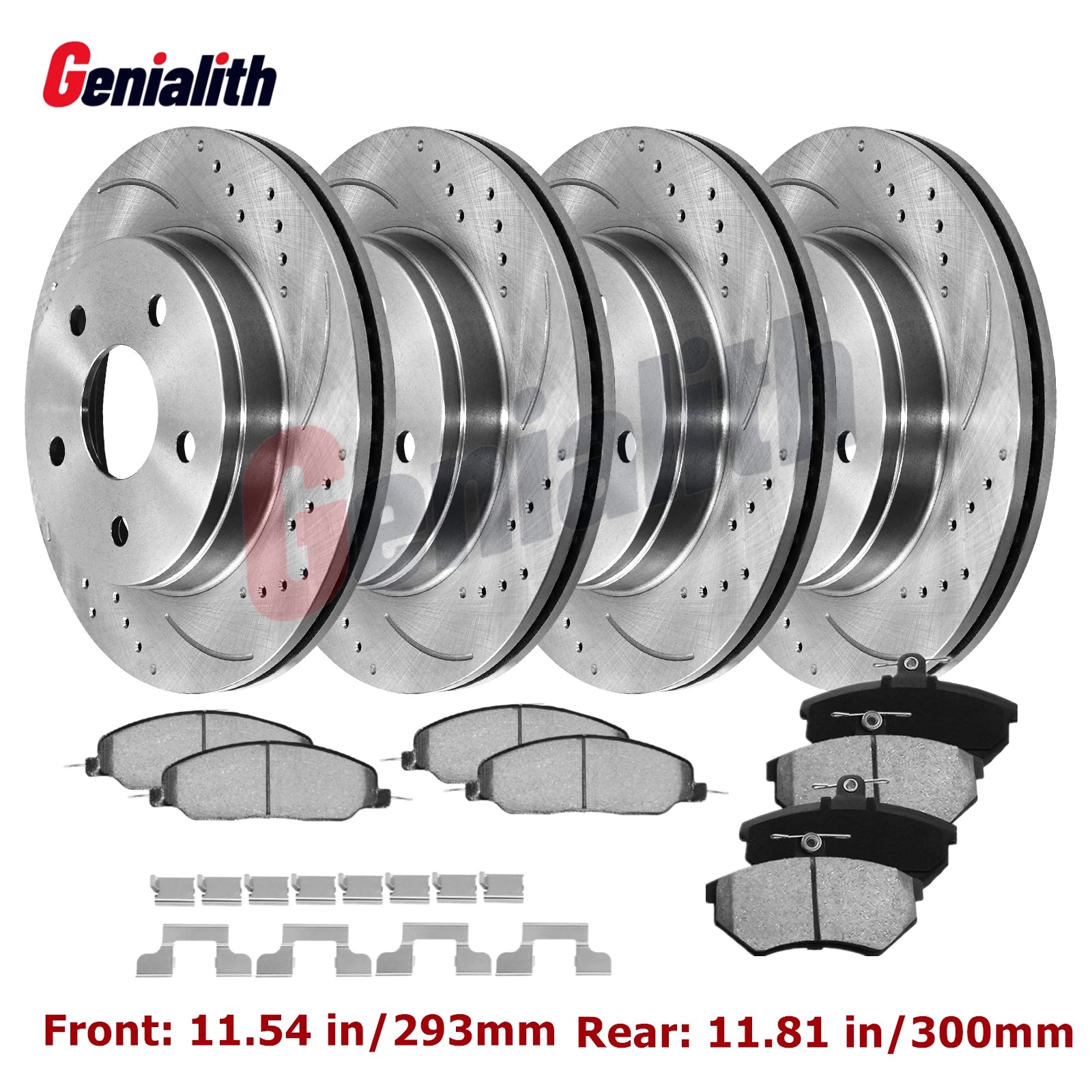 Set of 5 Brake Rotors & Pads Kit for Ford Mustang (2005–2010)