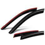 4-Piece Window Visors for Toyota RAV4 (2013–2018) 3M Tape, Glossy Finish