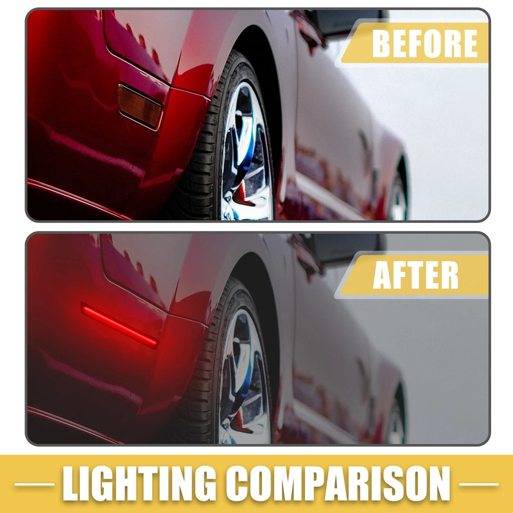 2X LED Side Marker Light 68195788AB for Dodge  Amber Red