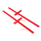 Subframe Connectors for Mustang/Cobra (1979–2004) - Red Powder Coated Steel