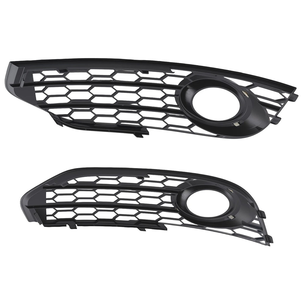 L+R Front Bumper Fog Light Grille for Audi A4 B8 B8.5 Allroad (2010–2015) 8K0807681H