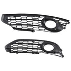 L+R Front Bumper Fog Light Grille for Audi A4 B8 B8.5 Allroad (2010–2015) 8K0807681H