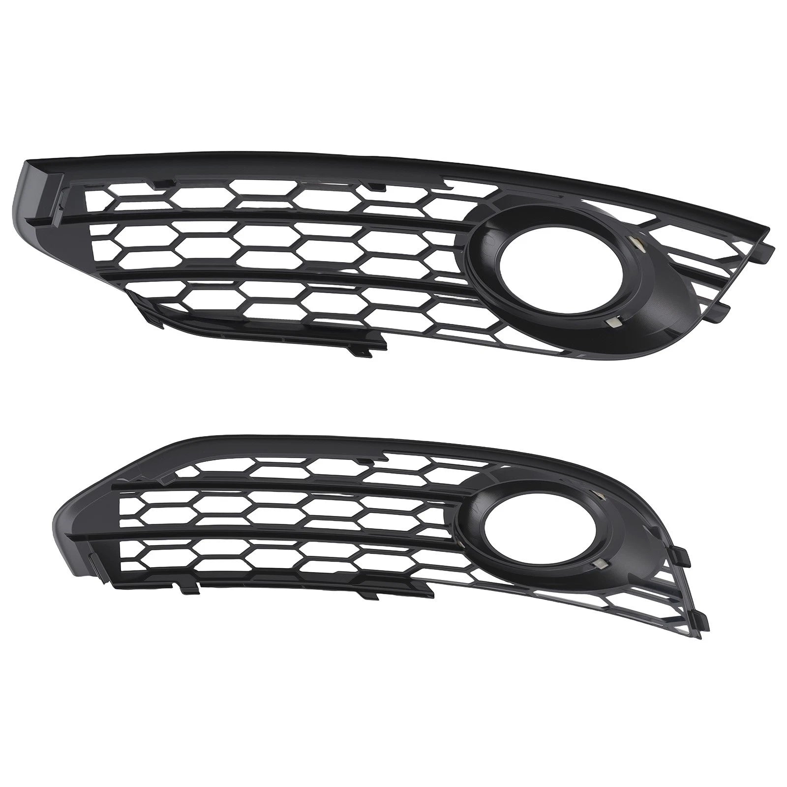 L+R Front Bumper Fog Light Grille for Audi A4 B8 B8.5 Allroad (2010–2015) 8K0807681H