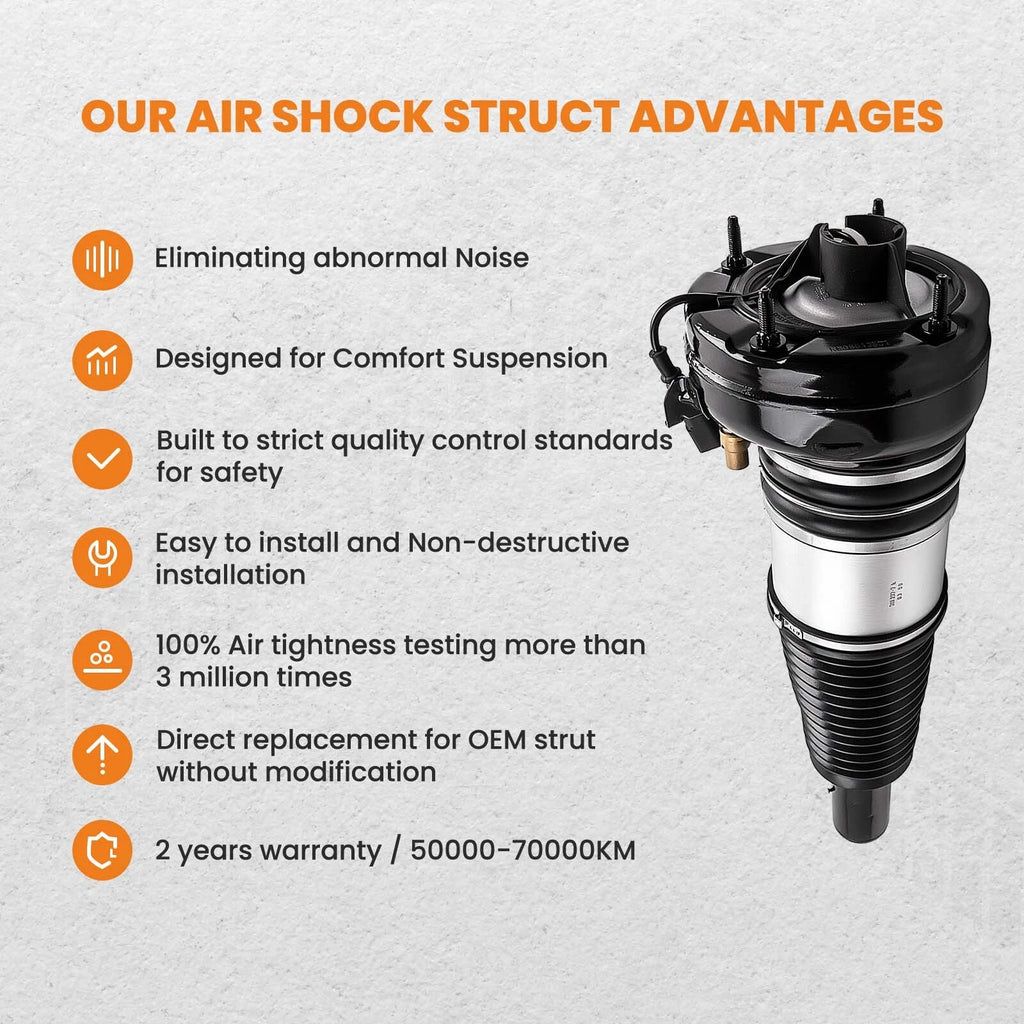 Front Air Suspension Shock Strut for Audi A6 C7, A8 D4 (2012-2018)
