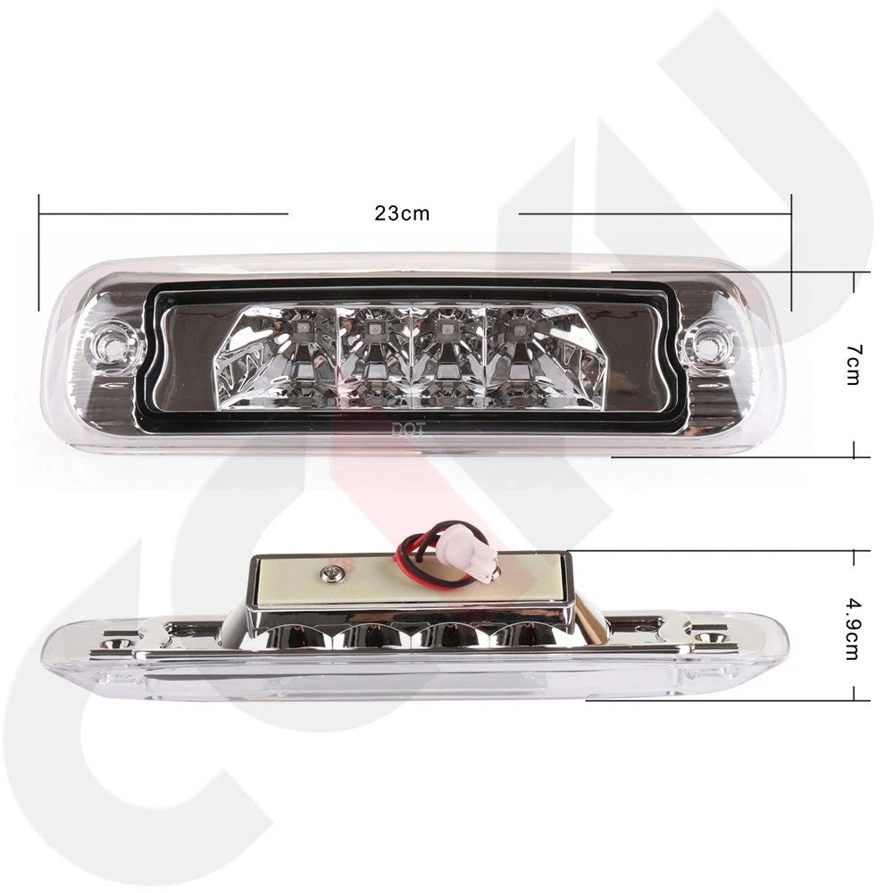 Chrome Clear Lens LED Third Brake Light for Jeep Cherokee (1997–2001)