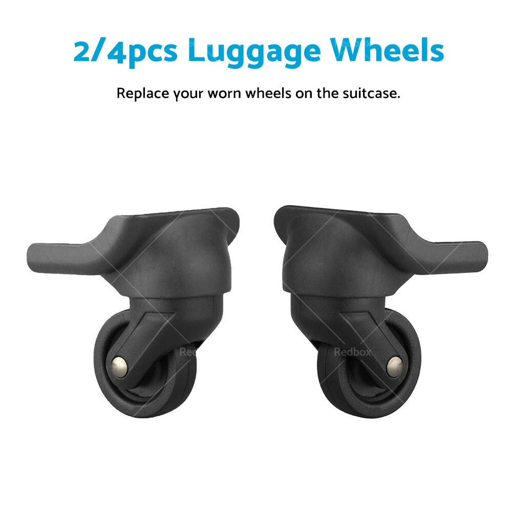 Plastic Replacement Luggage Wheels for Suitcase (360° Swivel)