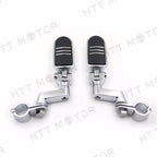 1" Highway Radical Flame Foot Peg Clamps for Harley Sportster 883 1340 XL1200 (1986–2023)