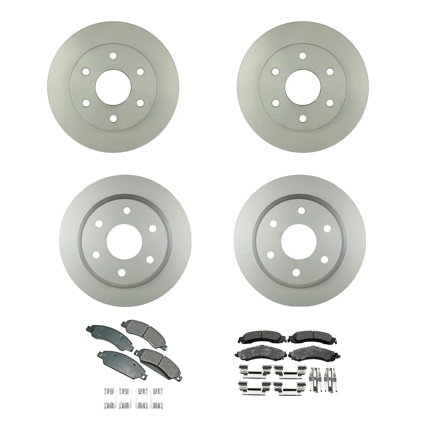 Brake Rotor & Akebono ProACT Pad Kit for Silverado 1500 (2014–2018)