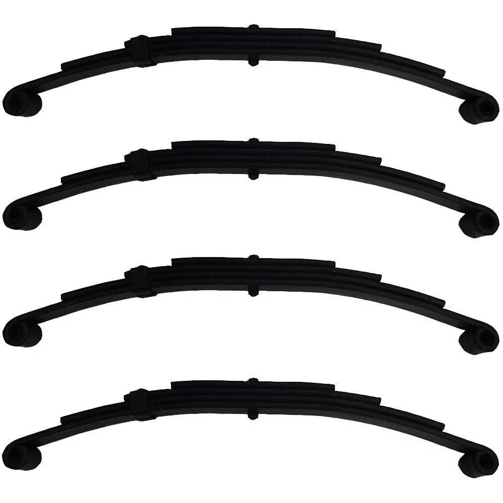 Set of 4 Leaf Double Eye Springs for 5,000 lb Trailer Axles