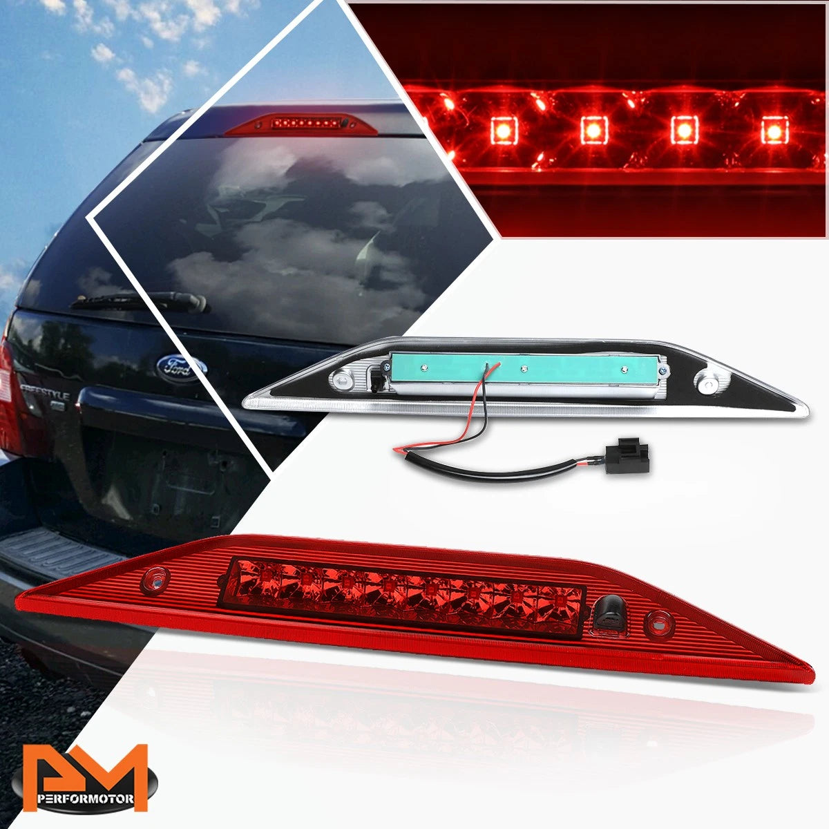 LED Third Tail Brake Light Lamp for Ford Freestyle/Taurus X (2005–2009)