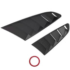 ABS Side Window Louvers for Ford Mustang 2-DR (2015–2020) Gloss Black