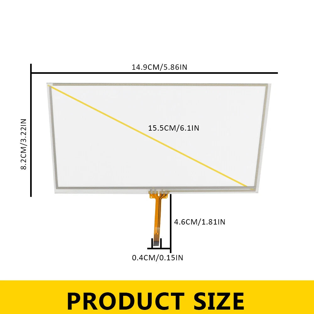 6" Touch Screen Glass Digitizer for Toyota Prius (2012–2014)