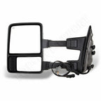 Set of 2 Chrome Tow Power Heated Smoke Signal Side Mirrors for F250-F550