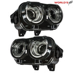 Set of 2 LED Headlights for Dodge Challenger (2015–2018) Black