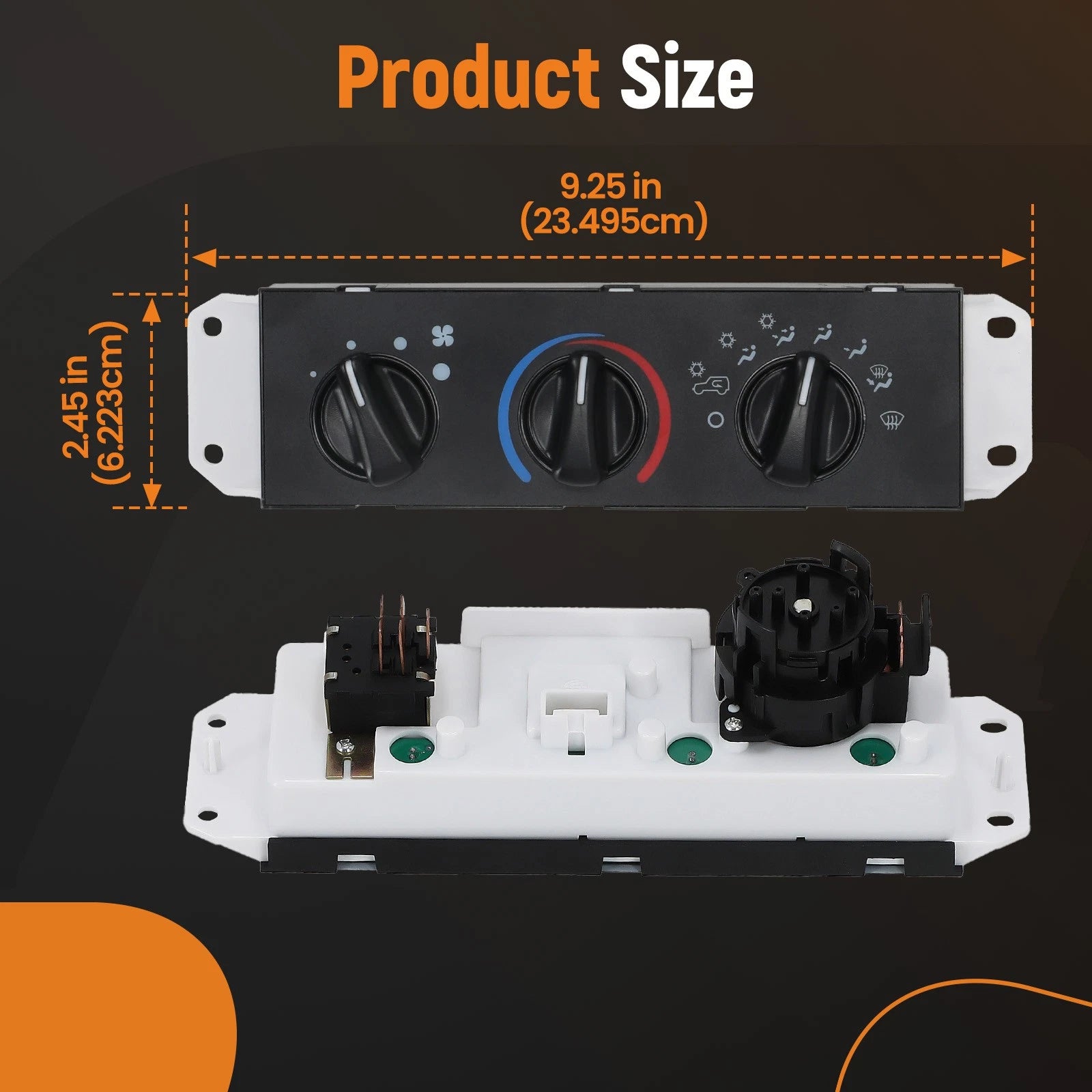 AC Heater Climate Control Panel for Jeep Wrangler (2005–2006) 55056558AA 55056558AB