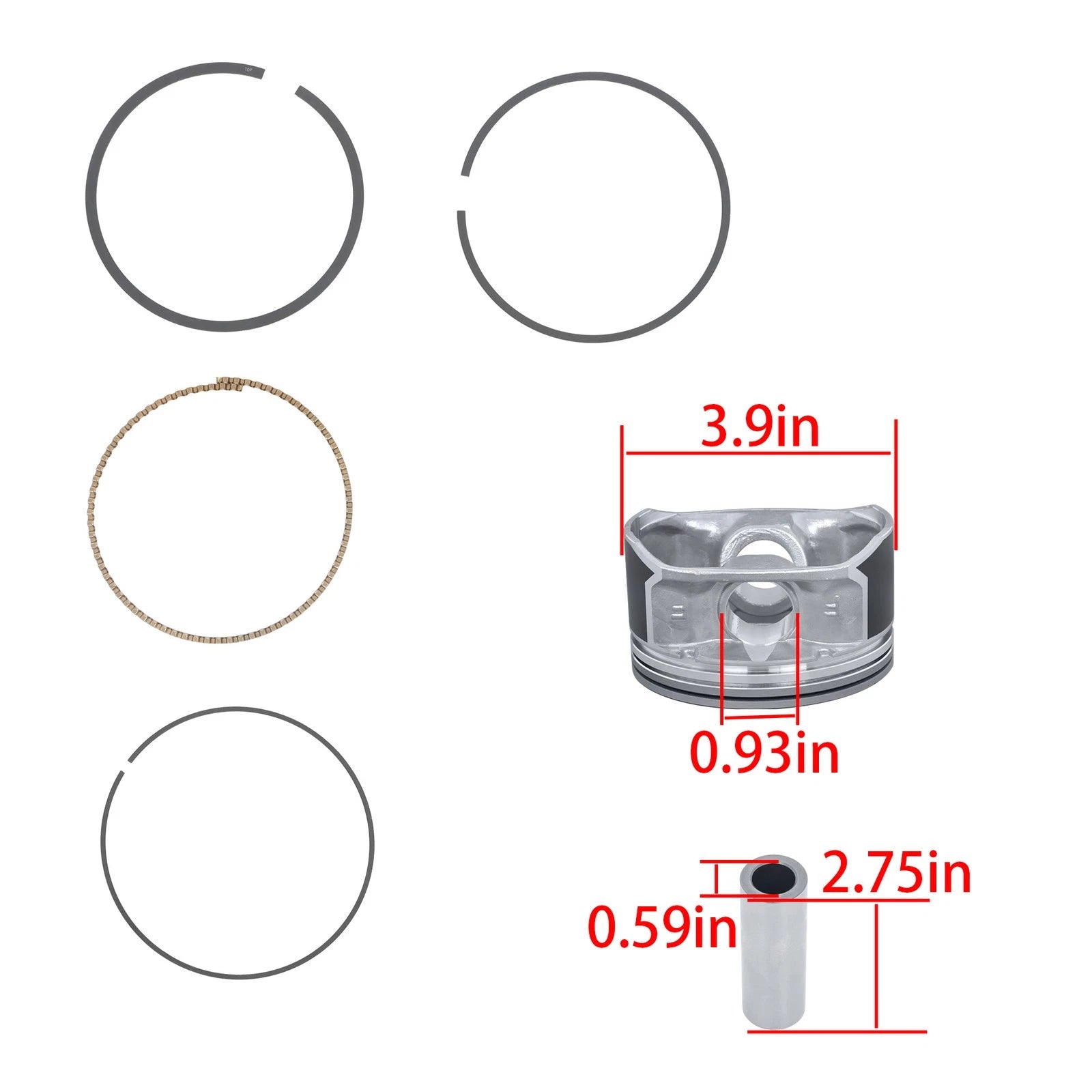 Pistons and Rings Set for Chrysler Dodge Ram Jeep 5.7L V8 (2003–2006)