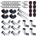 12PCS 3 Inch Intercooler Piping Kit for Universal Aluminum (All Years)