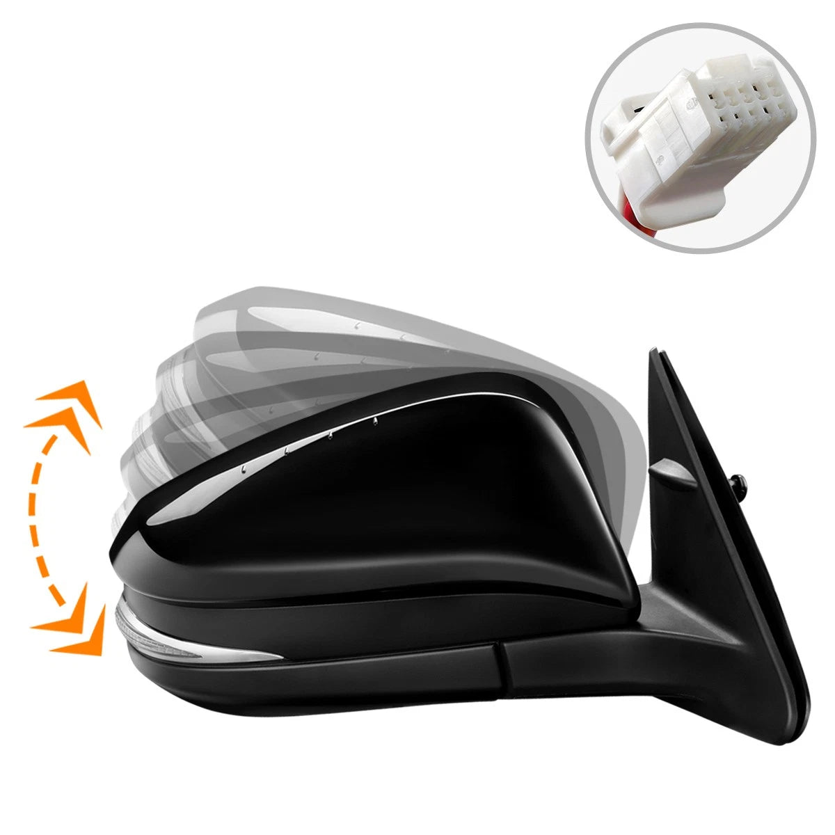 OE Style Powered Turn Signal Side Mirror Replacement for Highlander (2014–2017)