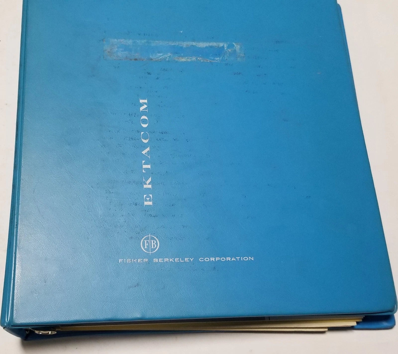3 Ring Binder Inserts for Fisher Berkeley Ektacom (Norelco, Electro Voice)