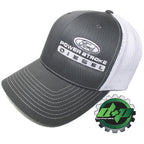 Ford Powerstroke Hat for Ford Truck (Charcoal Gray/White Mesh)