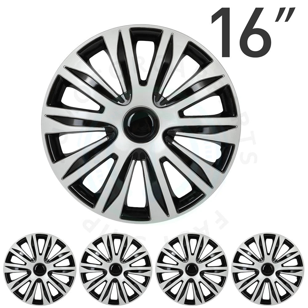 Set of 4 Hub Caps for 16 Inch Rims (Universal Fit)
