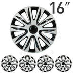 Set of 4 Hub Caps for 16 Inch Rims (Universal Fit)