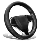 Steering Wheel Cover for Universal Fit (14.5"-15", Matte Grain, Double Stitch)