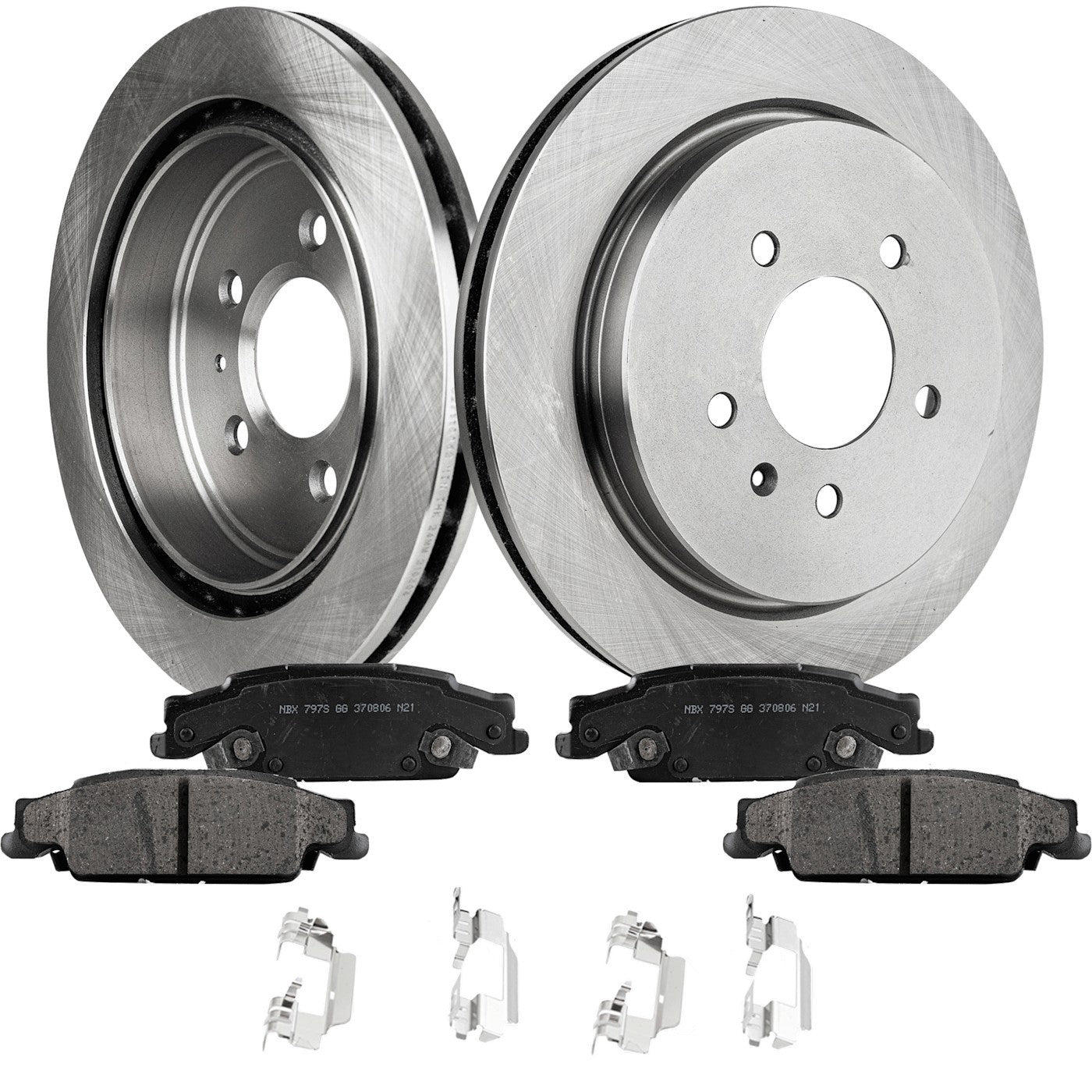 Brake Rotor and Pad Kit for Cadillac CTS (2003–2007) Rear RWD