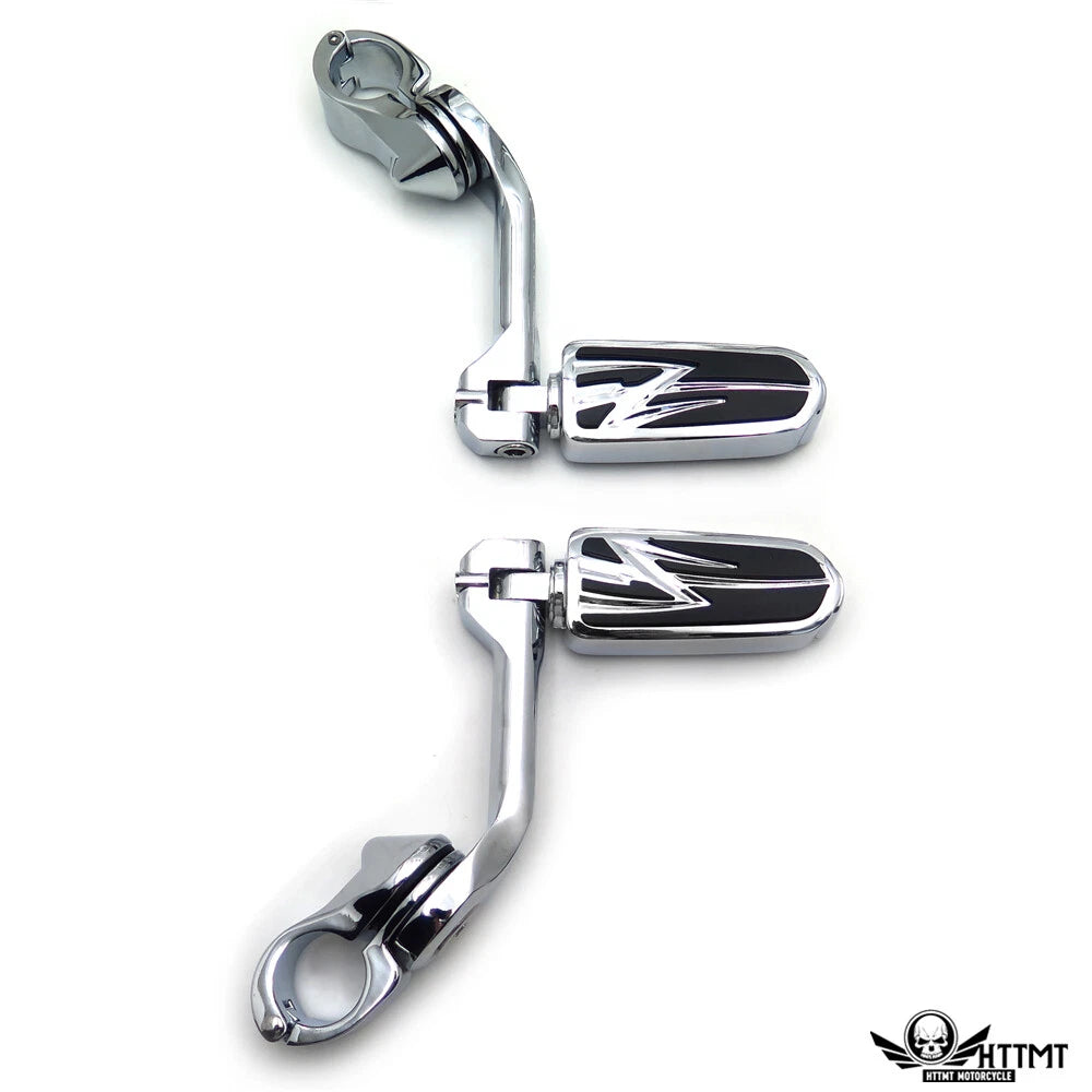 5" Foot Peg Kit for Yamaha XV250 XV400 XV535 (1.25" Engine Guard)