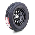 Set of 2 Trailer Tires ST205/75R15 10-Ply E with 5X4.5" Black Mod Rim