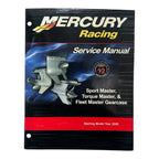 Sport/Torque/Fleet Master Gearcase Service Manual for Mercury Racing (90-842009)