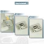 2Pcs Dome Lamp Switch with 4Pcs LED Bulbs 34404-SDA-A21 for Honda Odyssey 