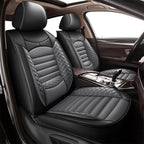 Set of 2 PU Leather Seat Covers for Ford Toyota 5 Seats (2010–2023)