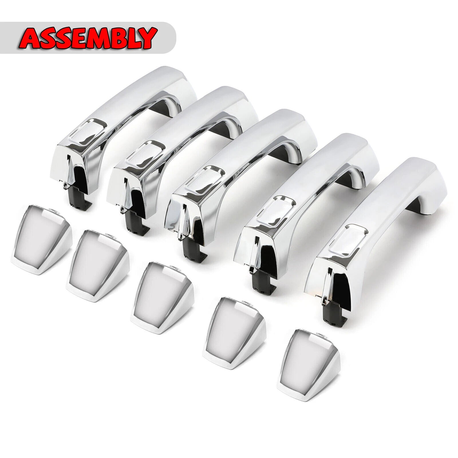 Set of 5 Exterior Door Handle Assembly for Hummer H3 Alpha (2006–2010)